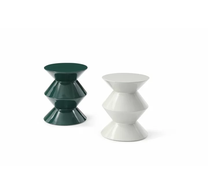 Joy Side Table in Beige/Green
