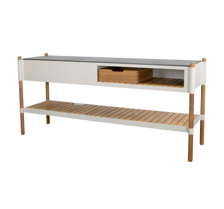 Cane-Line Sticks Kitchen Module W/Teak Shelf