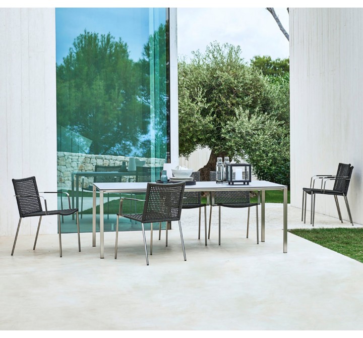 Cane-Line Straw Armchair outdoor view
