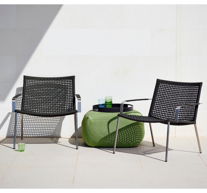 Cane-Line Straw Lounge Chair, Cane-Line Rope, Stackable