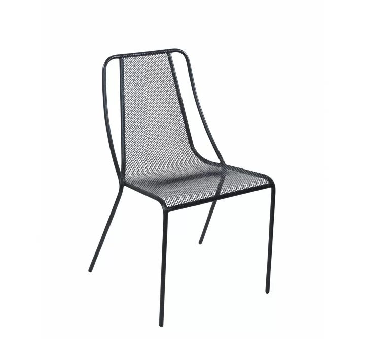  Kingston Side Chair - Powder Coated Steel - Black