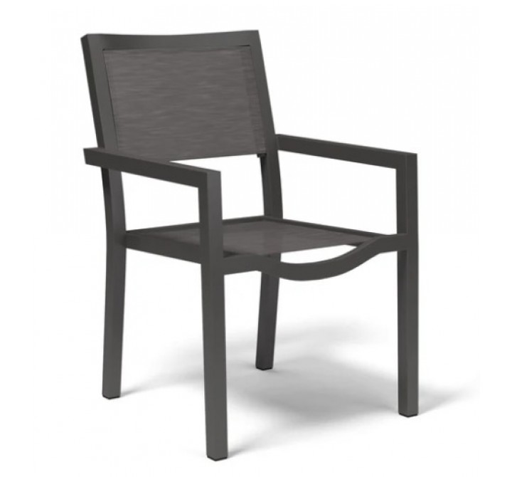 Sunset West Vegas Stackable Sling Dining Chair - Angled View