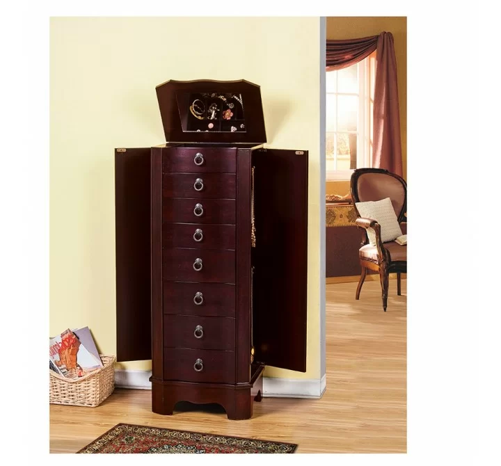 Berkeley Jewelry Armoire - Sides Opened