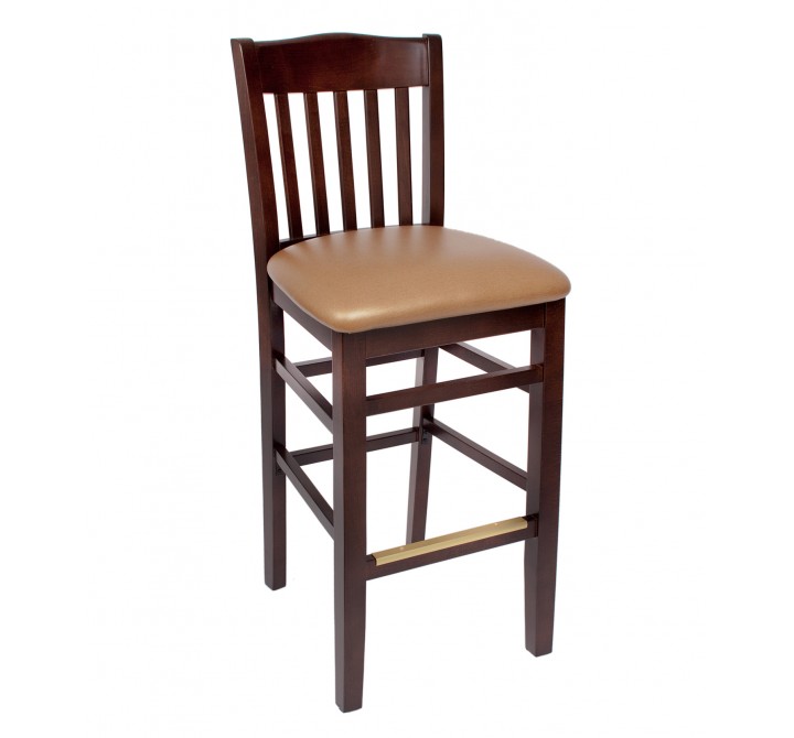 Columbia Barstool Dark Walnut  - With Cushion