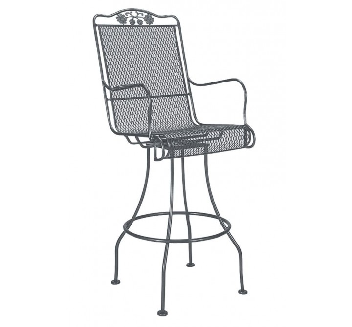 Woodard Briarwood Swivel Bar Stool with Optional Seat Cushion