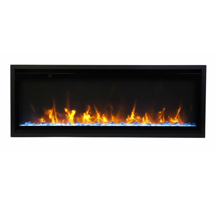 Amantii Symmetry Xtraslim Smart Electric - Yellow Flame