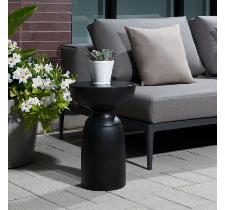 Sunpan Goya End Table - Black - Lifestyle