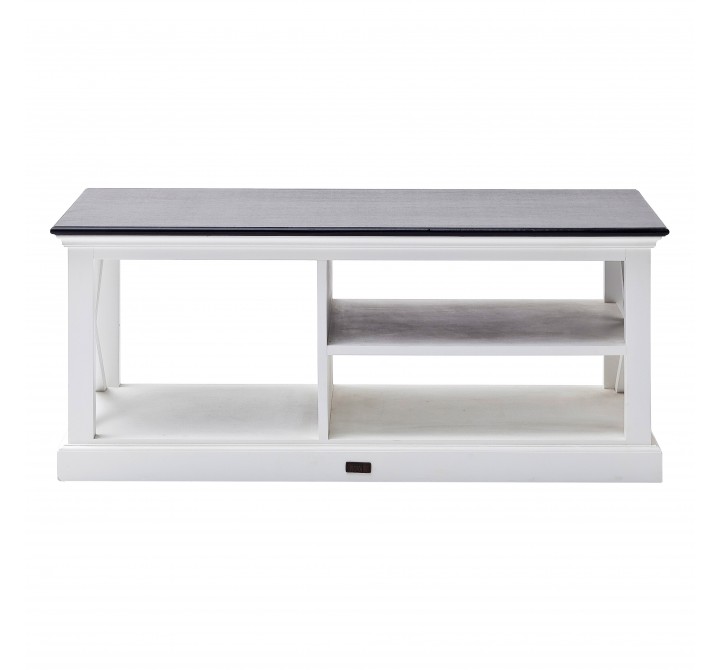 Nova Solo Halifax Contrast Coffee Table - White - Front Angle