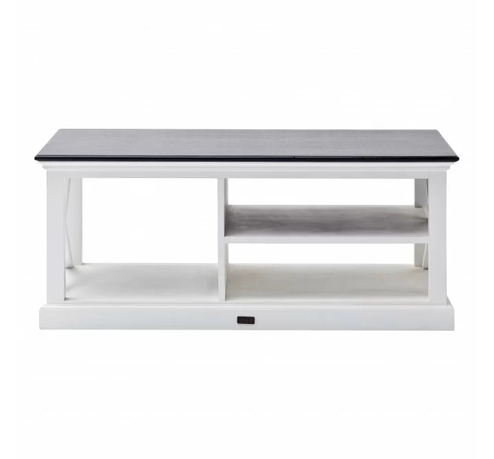 Nova Solo Halifax Contrast Coffee Table - White - Front Angle