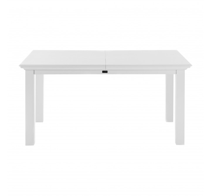 Nova Solo Halifax Dining Extension Table - White - Front Angle