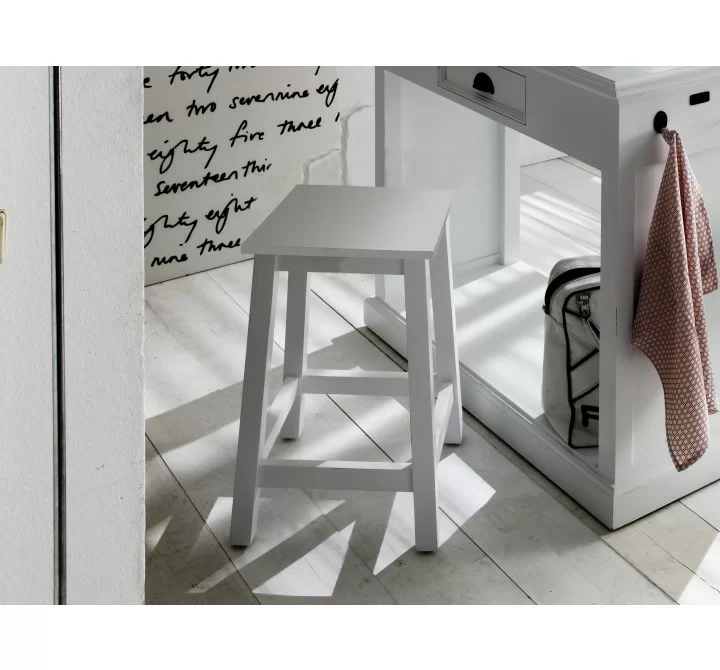 Nova Solo Halifax Stool - White  - Lifestyle