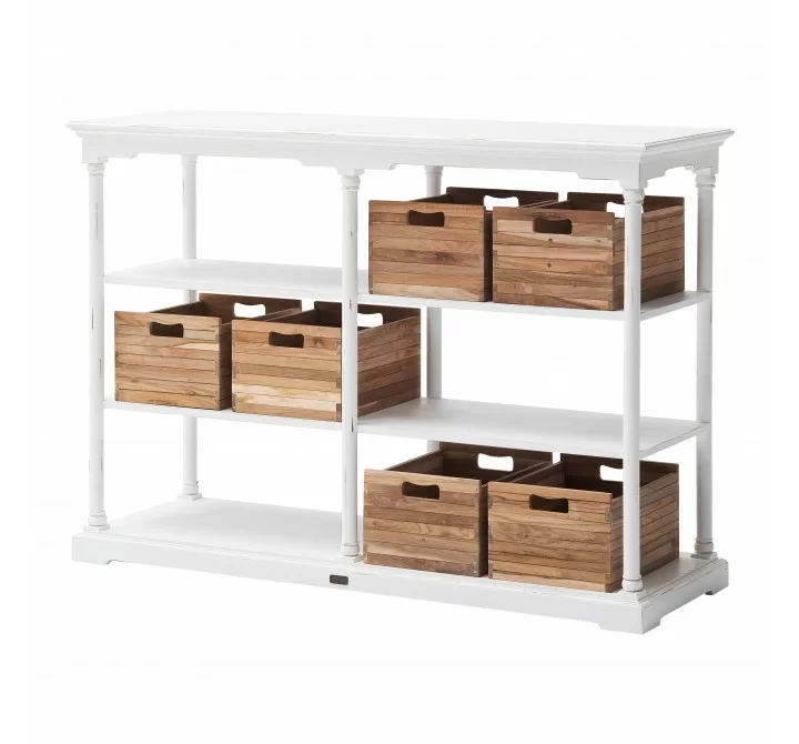 Nova Solo Bordeaux Kitchen Table High - with 6 Boxes - Lifestyle 