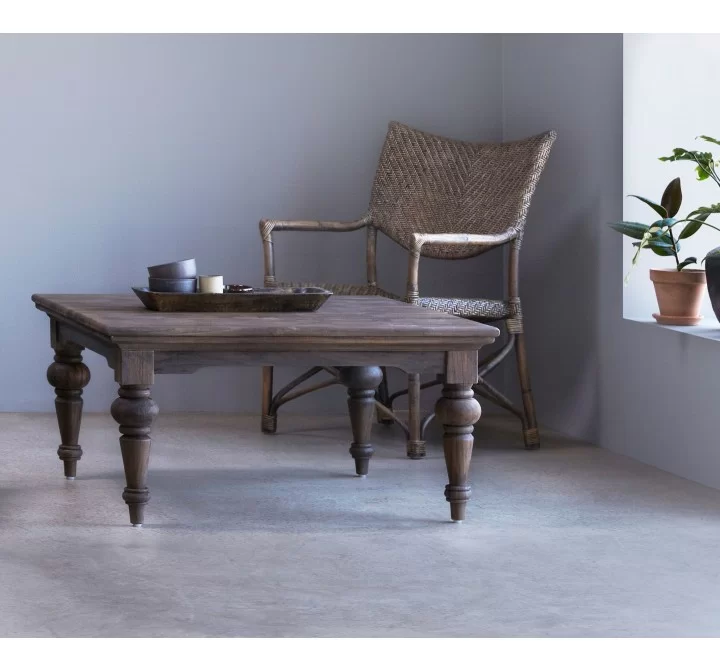 Solid Teak Square Coffee Table