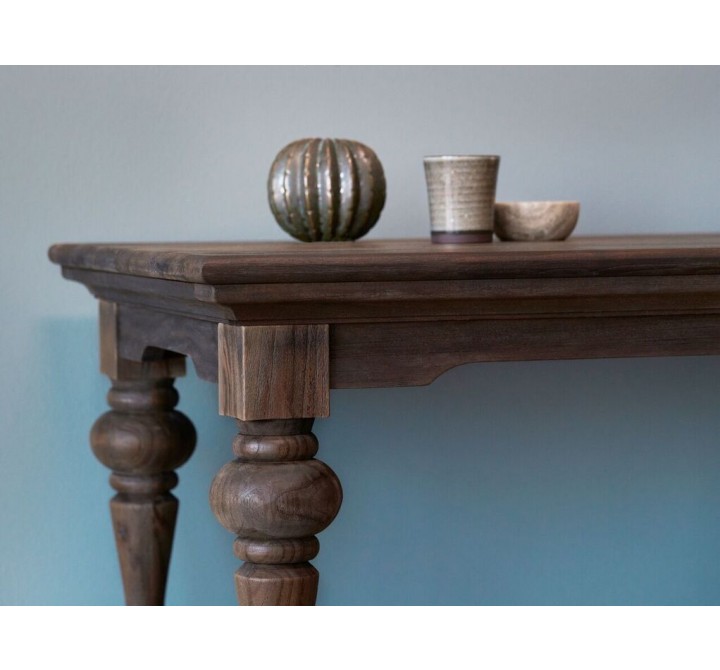 Solid Teak Rectangular Coffee Table - Detail
