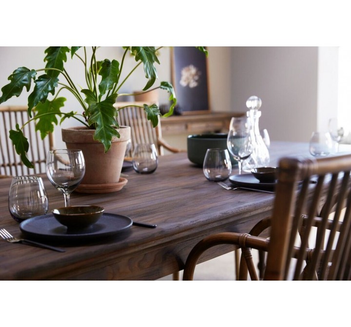 Solid Teak Dining Table 220 - Close Up