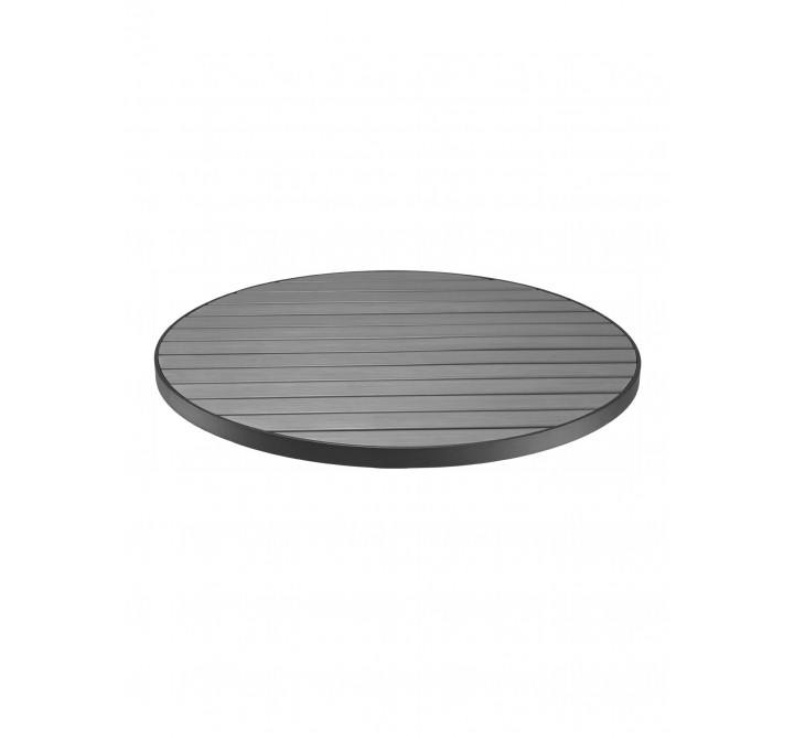 TA-PT TOPS Tops - Round - Gray Faux Teak