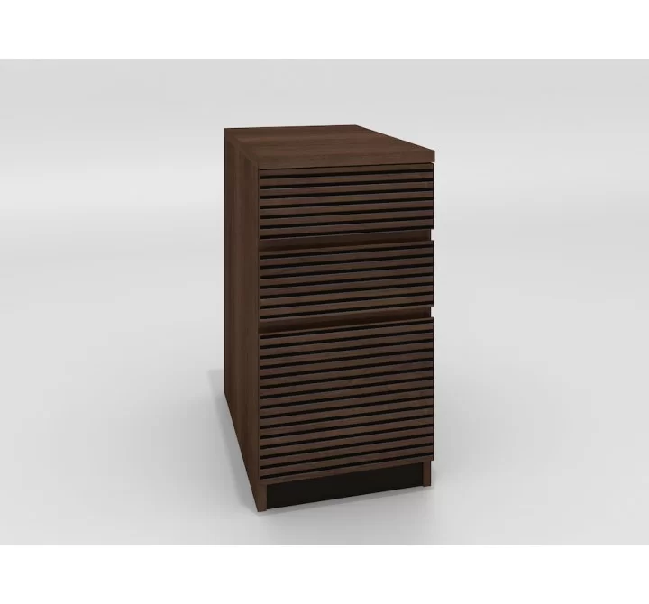 Furnitech Tango Brazilian Cherry 3 Drawer File Cabinet in Cognac