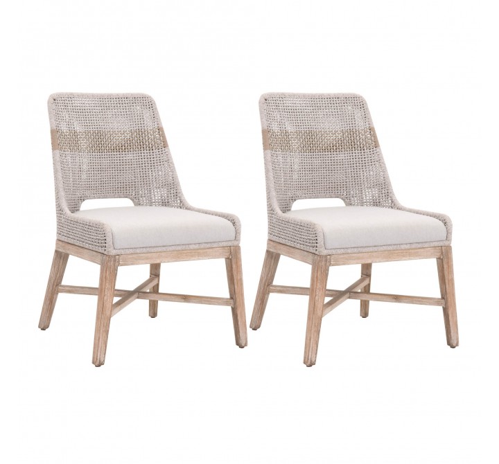 Essentials For Living Tapestry Dining Chair - Set of Two - Set in Front Side Angle