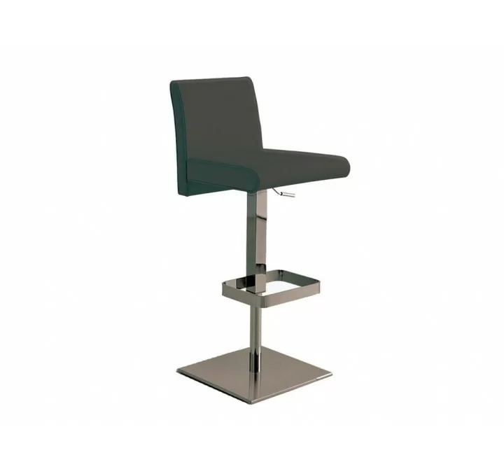 VITTORIA Italian Burgundy Leather Bar Stool 