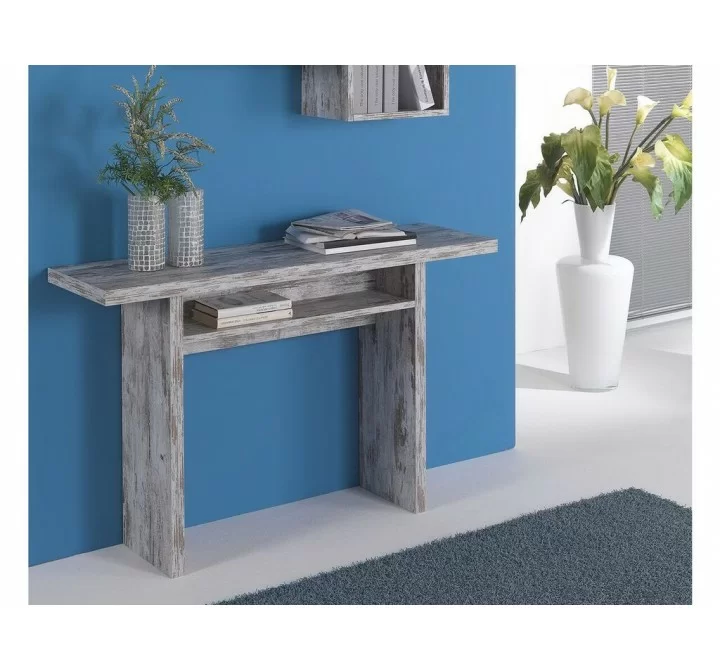 RITZ Extendable Vintage White Wash Console / Dining Table