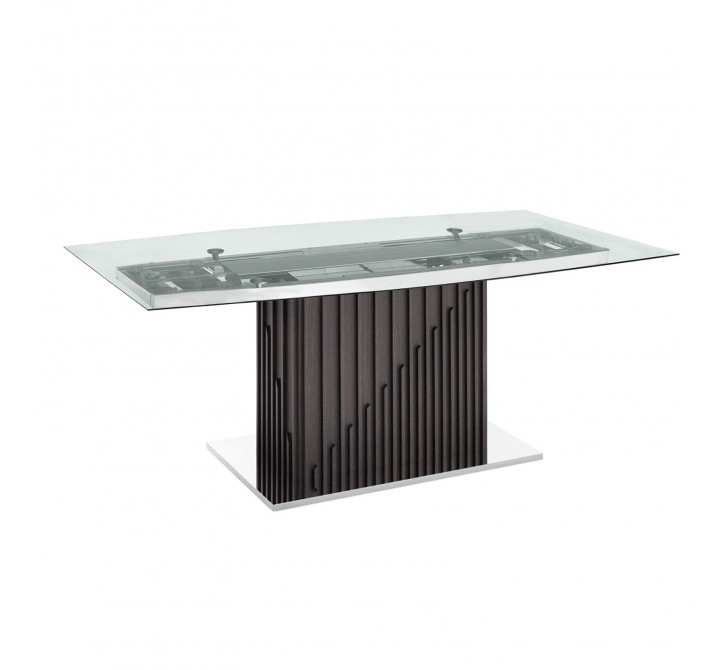 Casabianca MOON Non-extendable Frame Dining Table With Dark Gray Oak Base