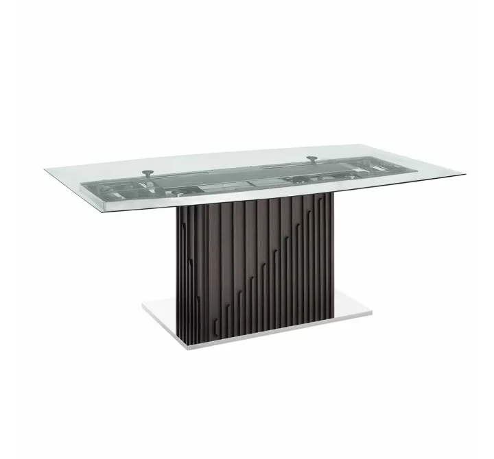 Casabianca MOON Non-extendable Frame Dining Table With Dark Gray Oak Base