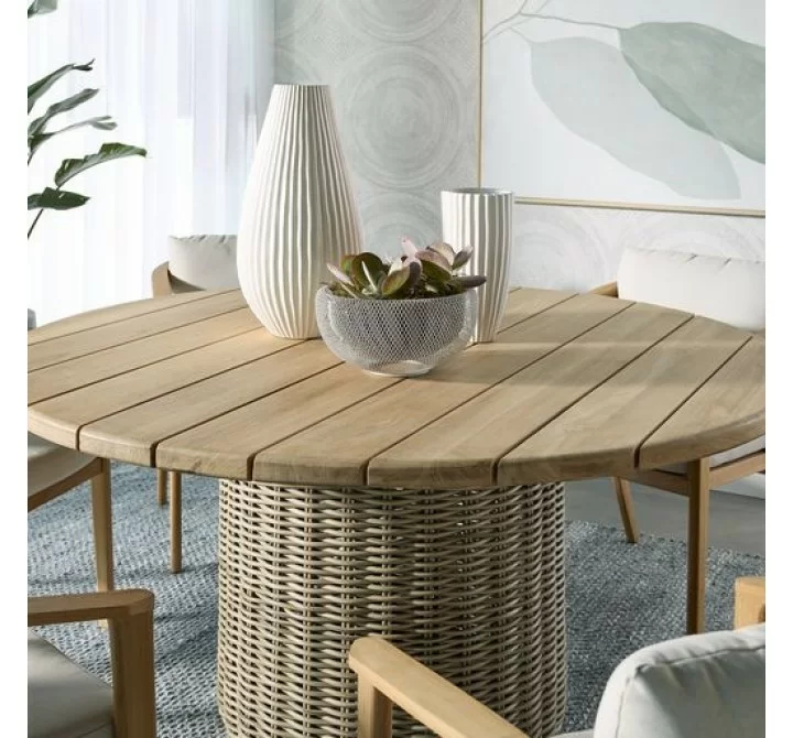 Sunpan Riviera Dining Table Round 60'' - Lifestyle