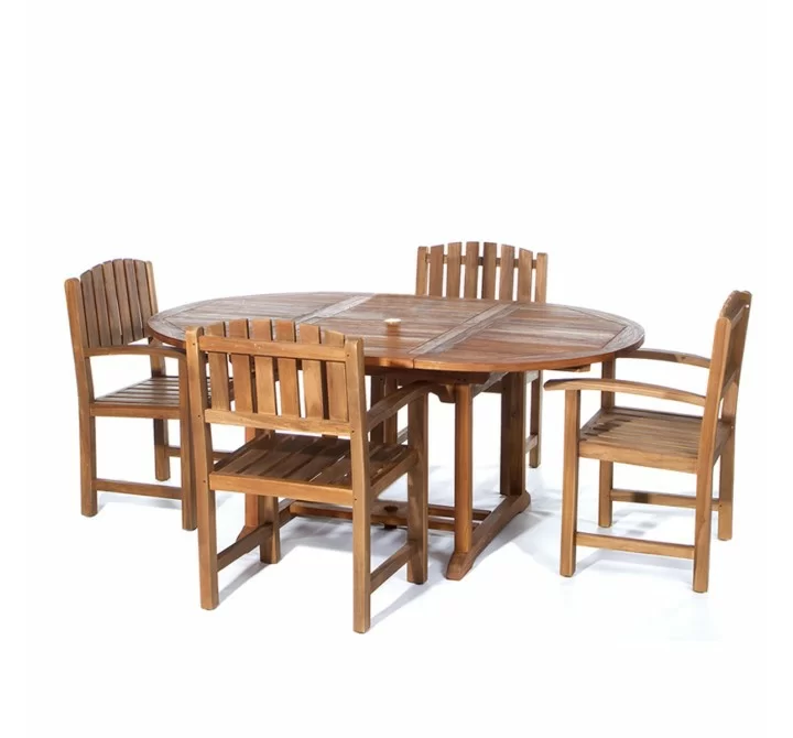 5-Piece Oval Dining Chair Set