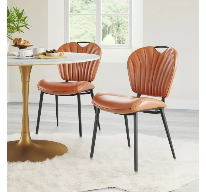Zuo Modern Terrence Dining Chair (Set of 2) Vintage Brown- Lifestyle