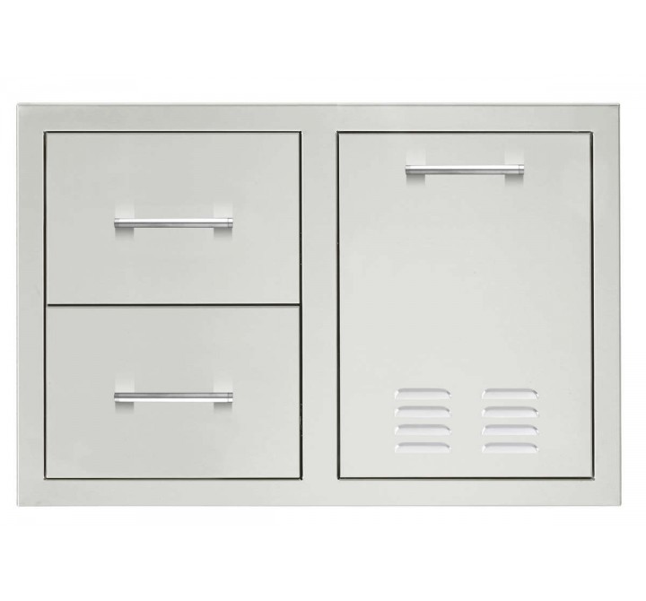 TrueFlame 33" 2-Drawer And LP Tank Pullout Drawer Combo