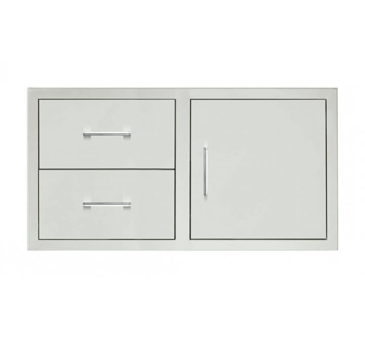 TrueFlame 42" 2-Drawer And Access Door Combo