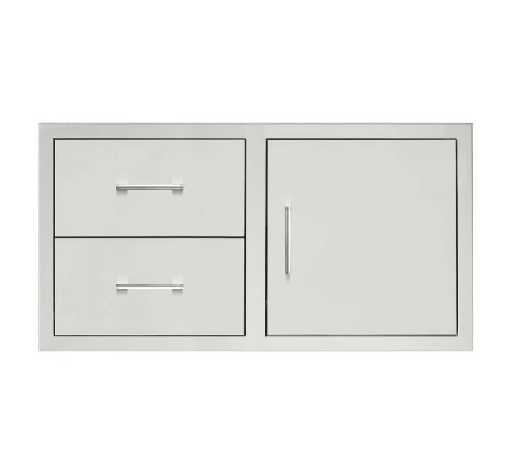 TrueFlame 42" 2-Drawer And Access Door Combo