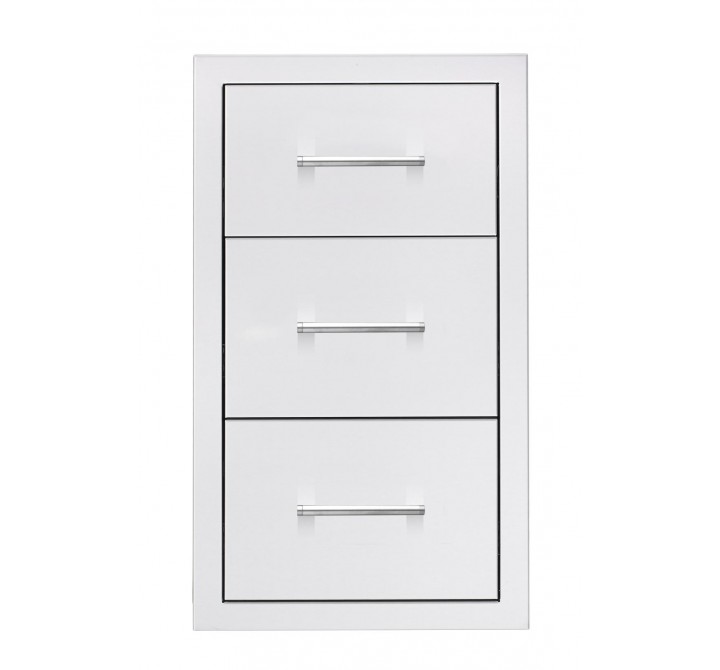 TrueFlame 17" Triple Drawer - Front