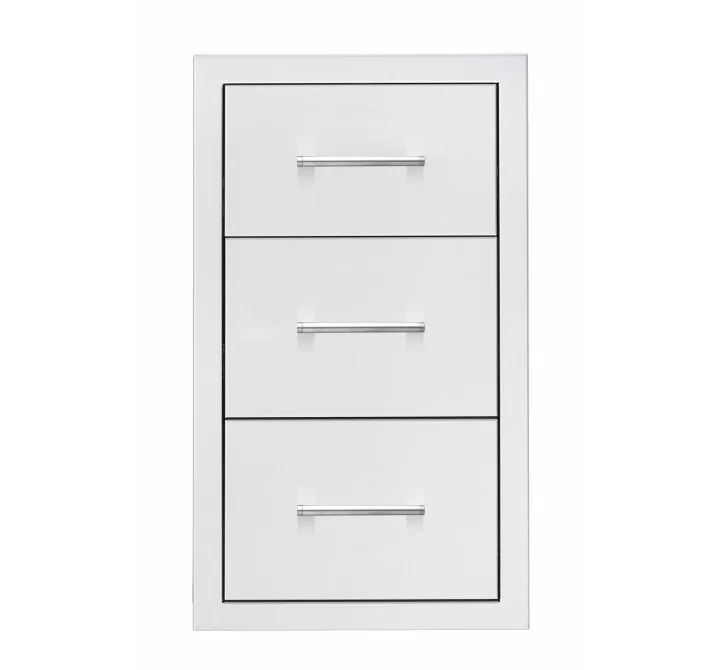 TrueFlame 17" Triple Drawer - Front