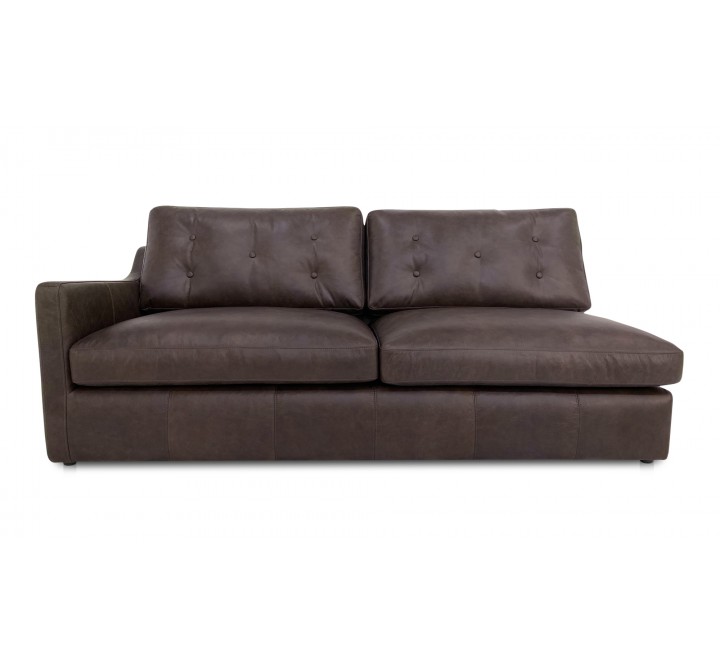 Thurlow Left Arm Facing Sofa Espresso Brown Leather-1