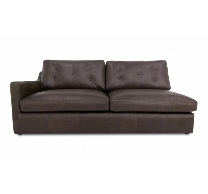 Thurlow Left Arm Facing Sofa Espresso Brown Leather-1
