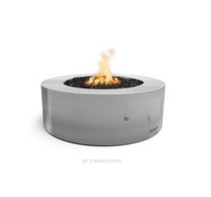 The Outdoor Plus 48" Unity Fire Pit - 24" Tall - Stainless Steel