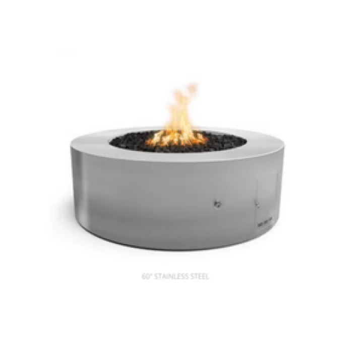 The Outdoor Plus 72" Unity Fire Pit - 18" Tall - Stainless Steel