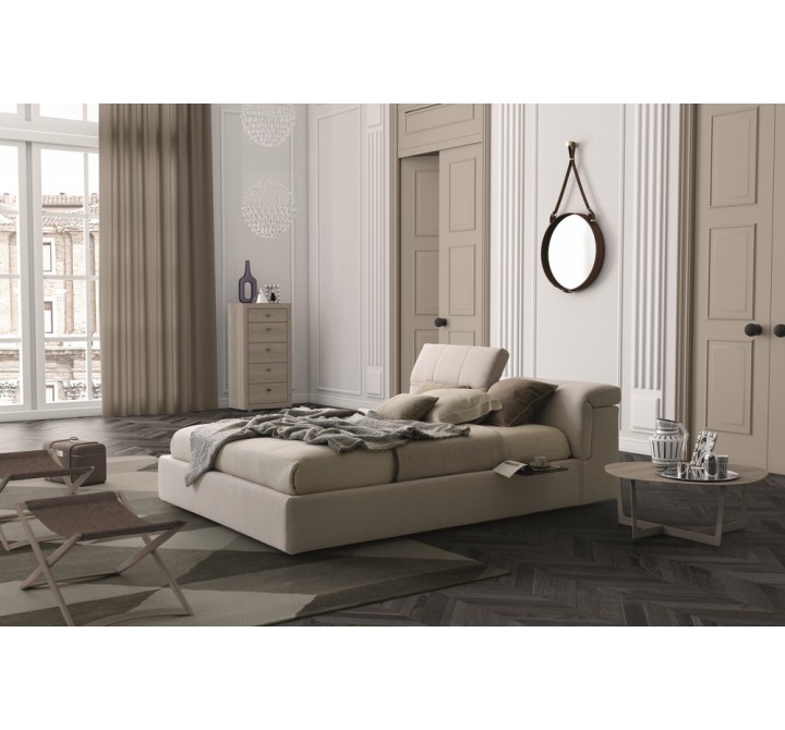 J&M Furniture Tower K Storage Bed C54 Beige