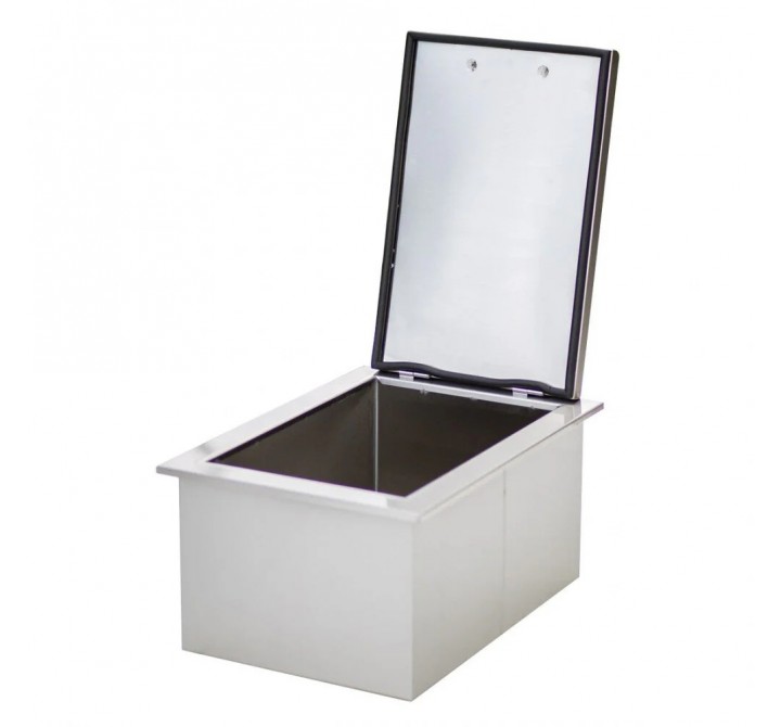 TrueFlame 17"x 24" 1.7c Drop-in Cooler - Lid Opened