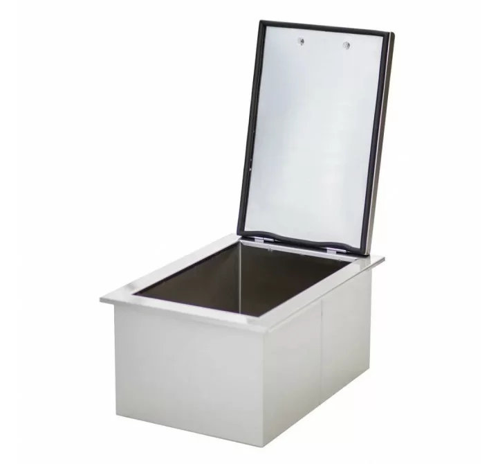 TrueFlame 17"x 24" 1.7c Drop-in Cooler - Lid Opened
