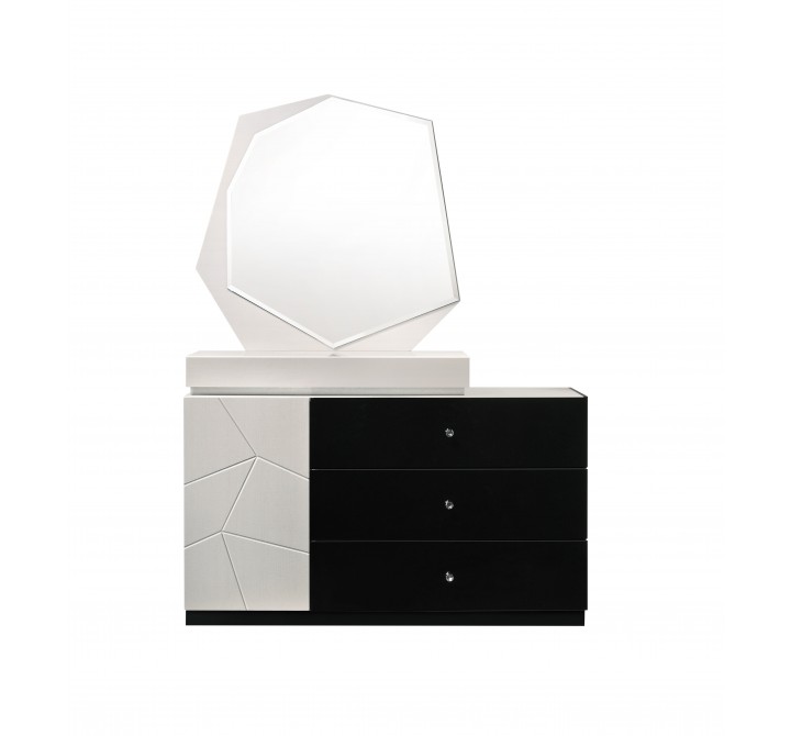 J&M Furniture Turin- Dresser + Mirror