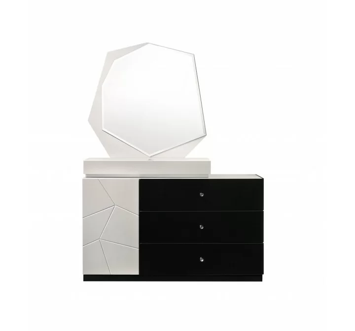 J&M Furniture Turin- Dresser + Mirror
