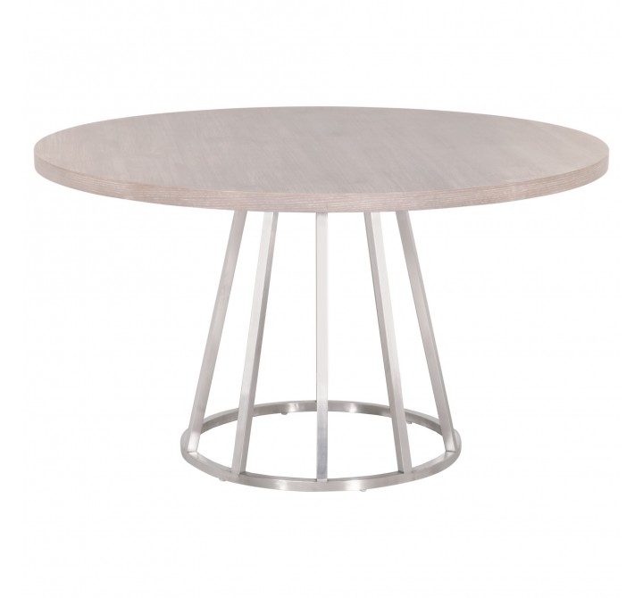 Turino Carrera 54 Round Dining Table Top - Natural Gray - Front