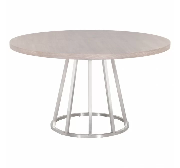Turino Carrera 54 Round Dining Table Top - Natural Gray - Front