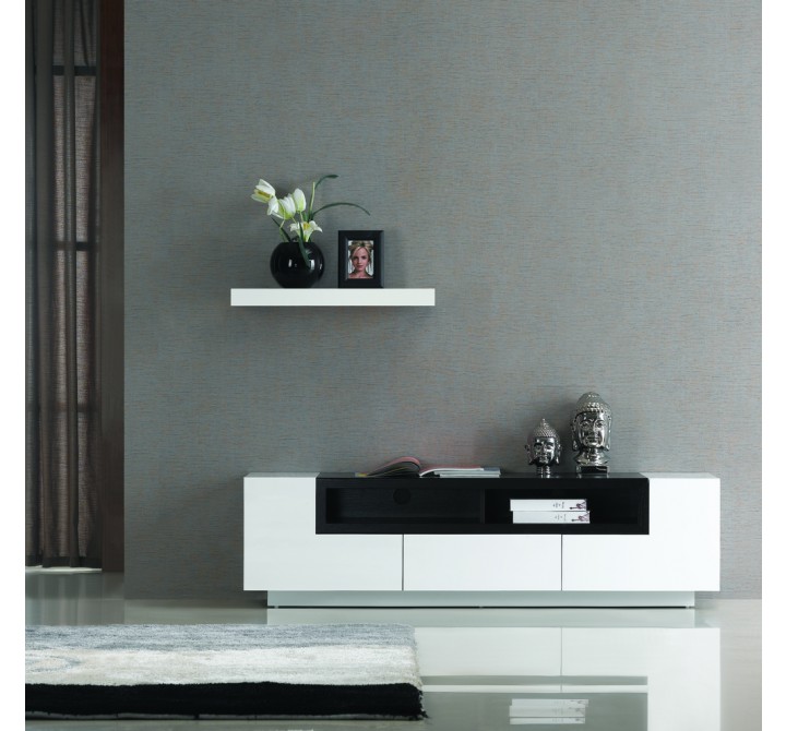 J&M Furniture W TV002 -White Gloss Dark Oak