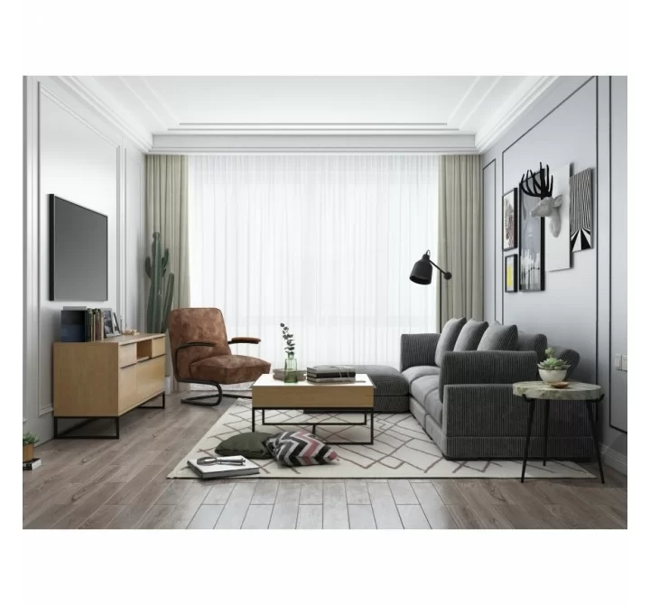 Moe's Home Collection Tumble Corner - Charcoal - Lifestyle