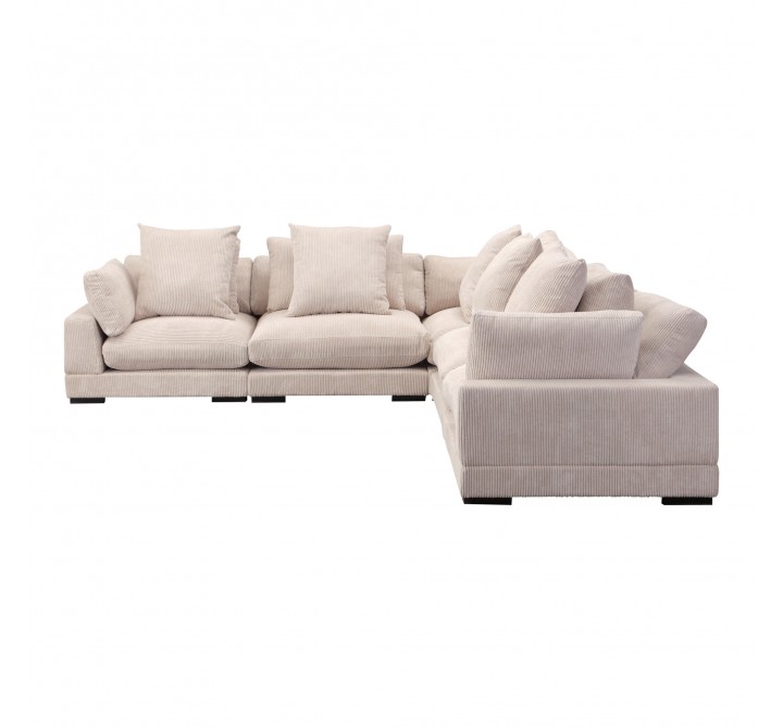 Moe's Home Collection Tumble Classic L Modular Sectional, Cappucino - AngleMoe's Home Collection Tumble Classic L Modular Sectional, Cappucino - Angle