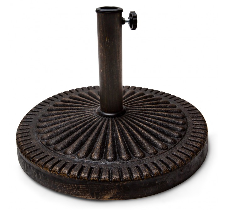 32 LBS. Resin Coated Iron Umbrella Stand 