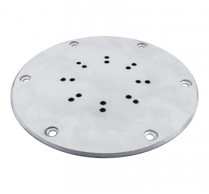 20" Base Plate - For Bolt-Down Umbrellas - Silver Mist
